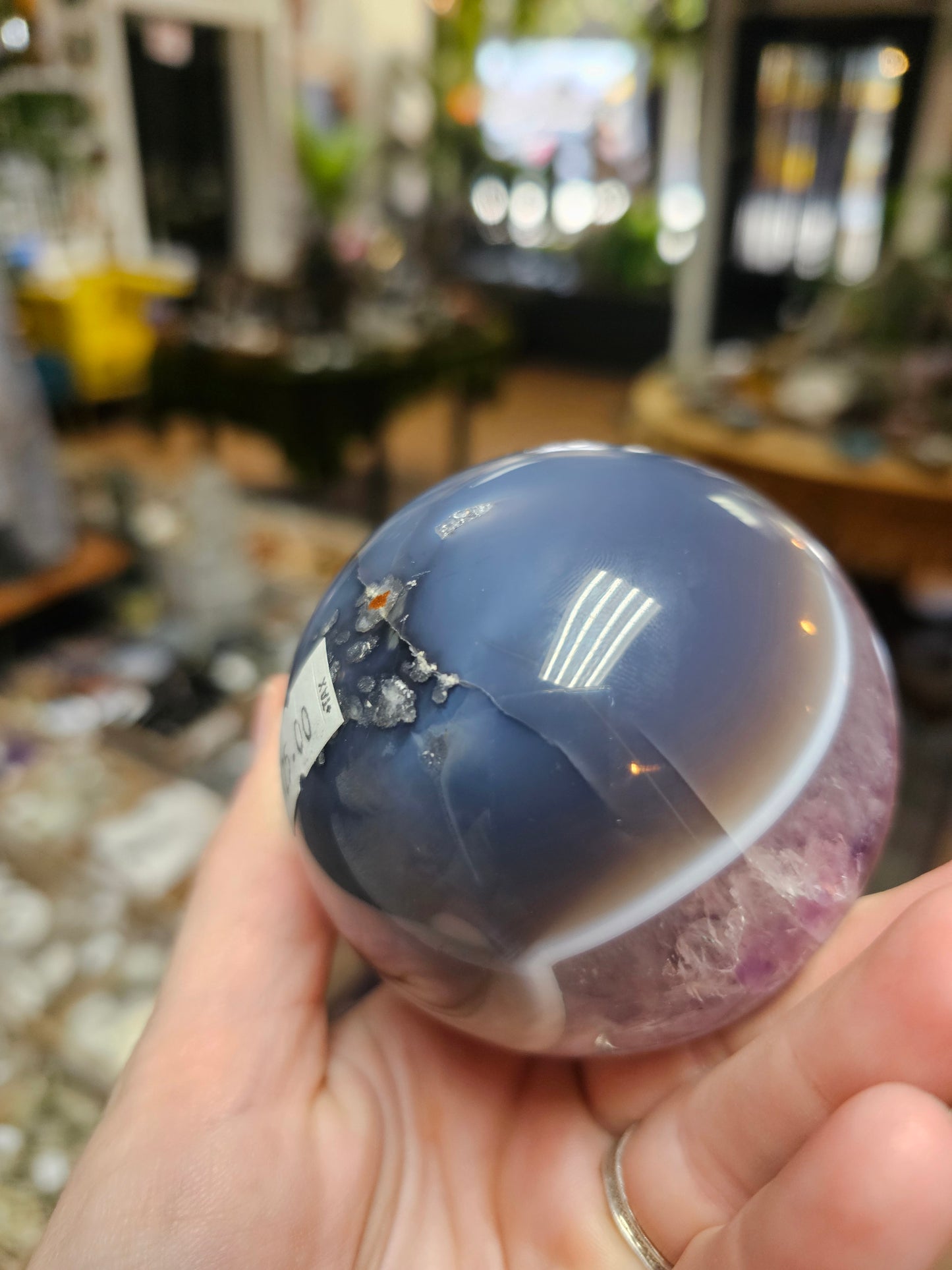 Amethyst Agate Sphere
