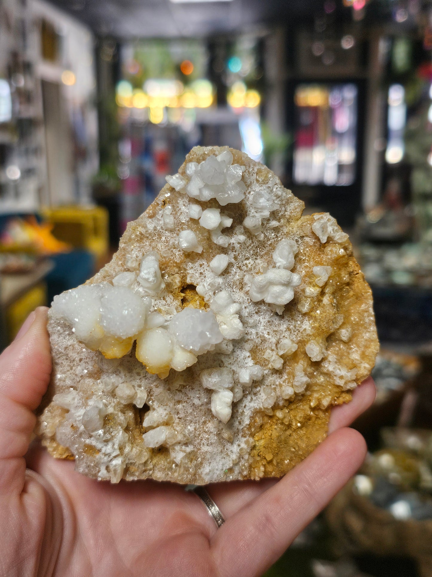Aragonite Snake Carving