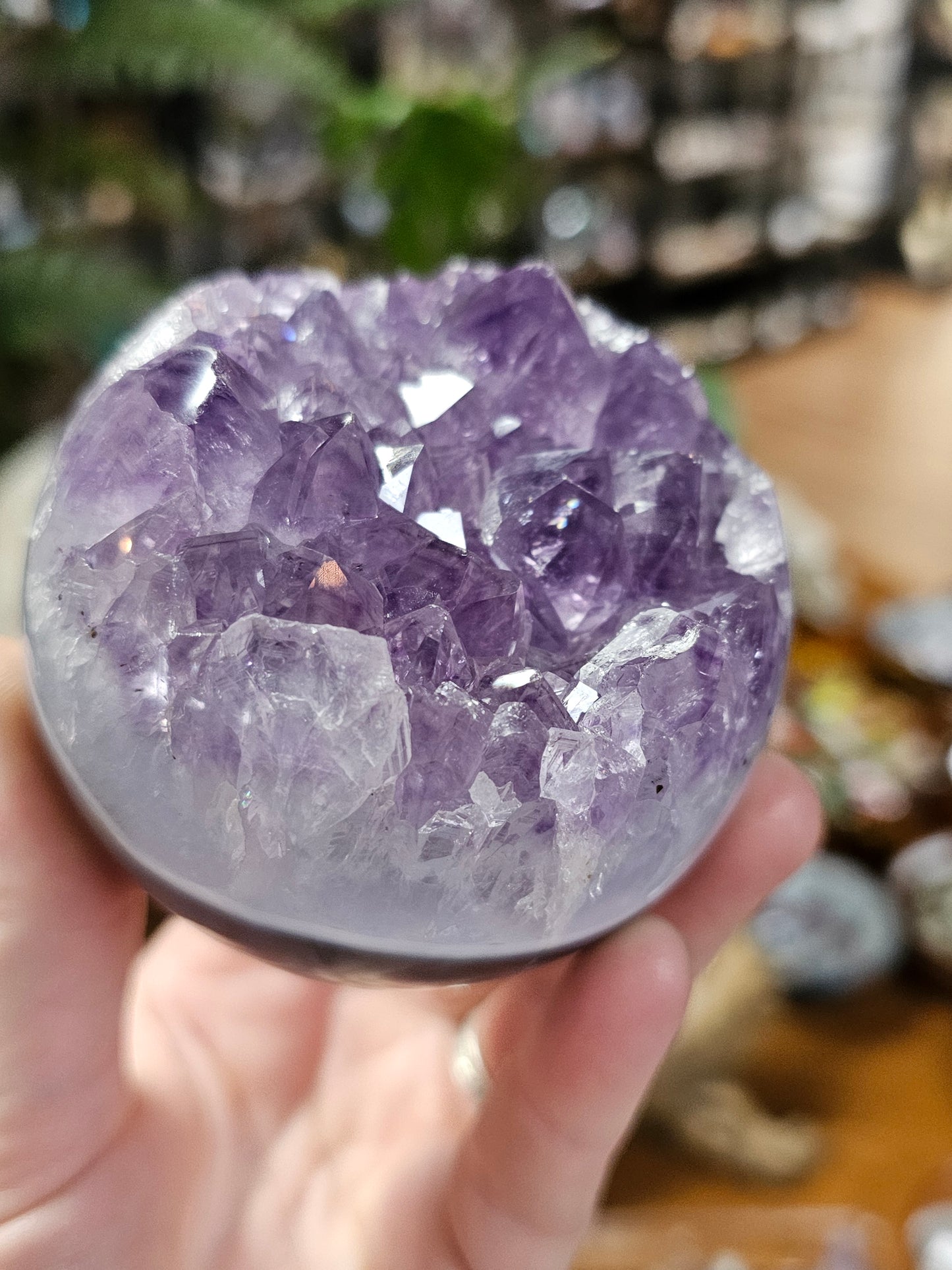 Amethyst Agate Sphere