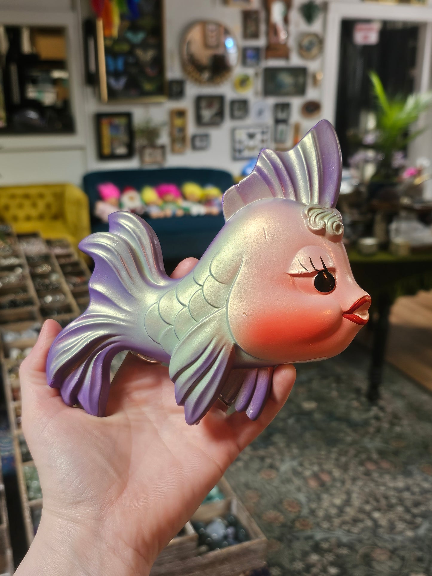 Vintage Miller Studio Chalkware Fish