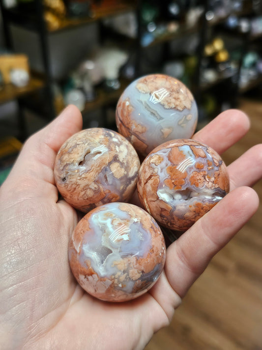 Cotton Candy Agate Sphere