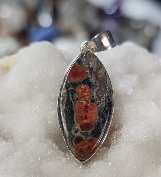 Peanut Obsidian Pendant