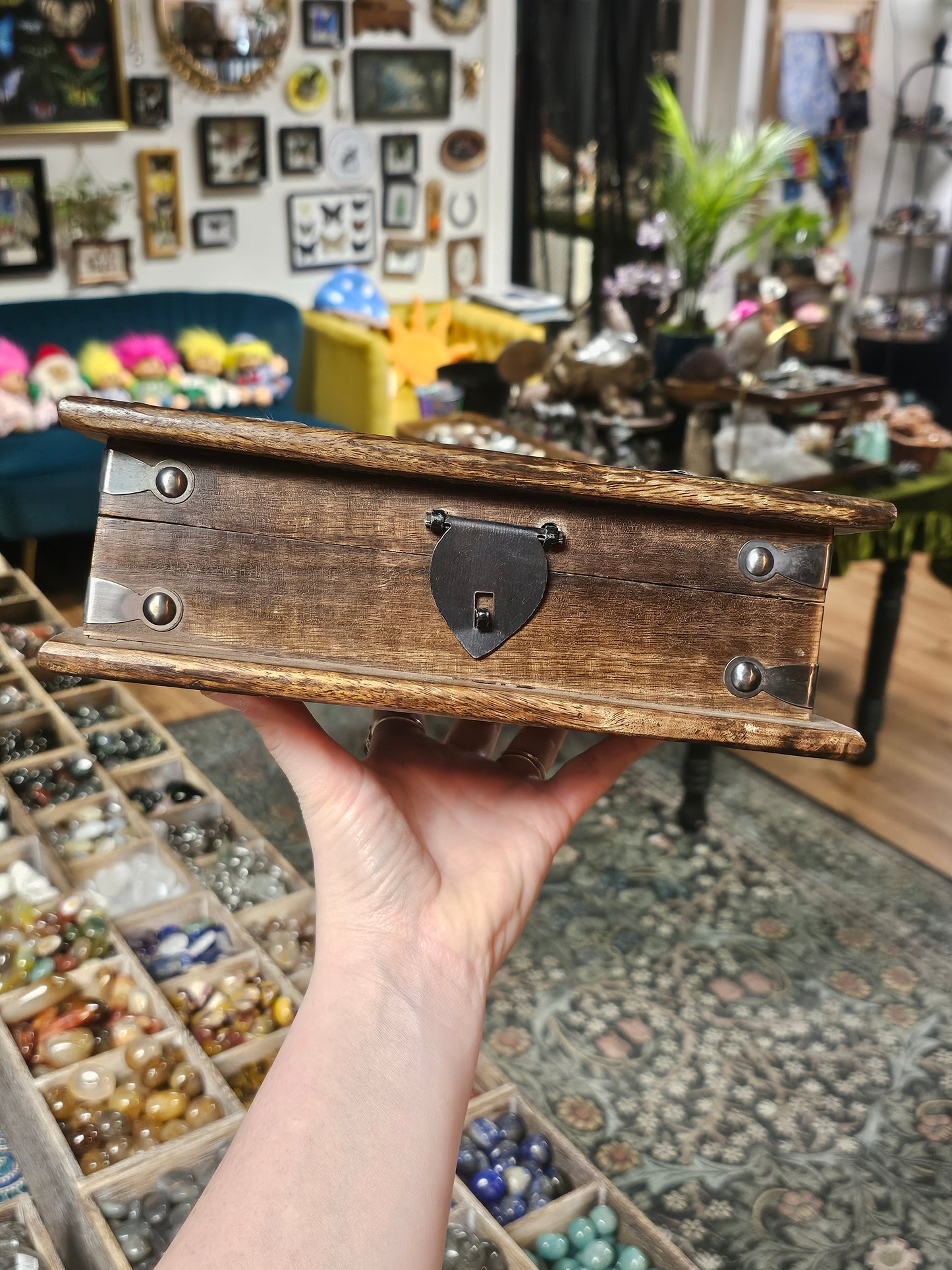Carved Wood Latched Box