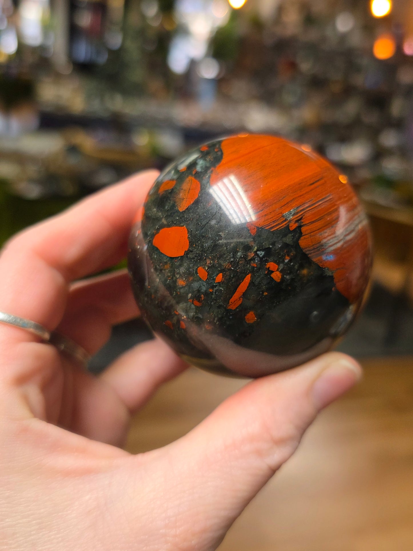 African Bloodstone Sphere