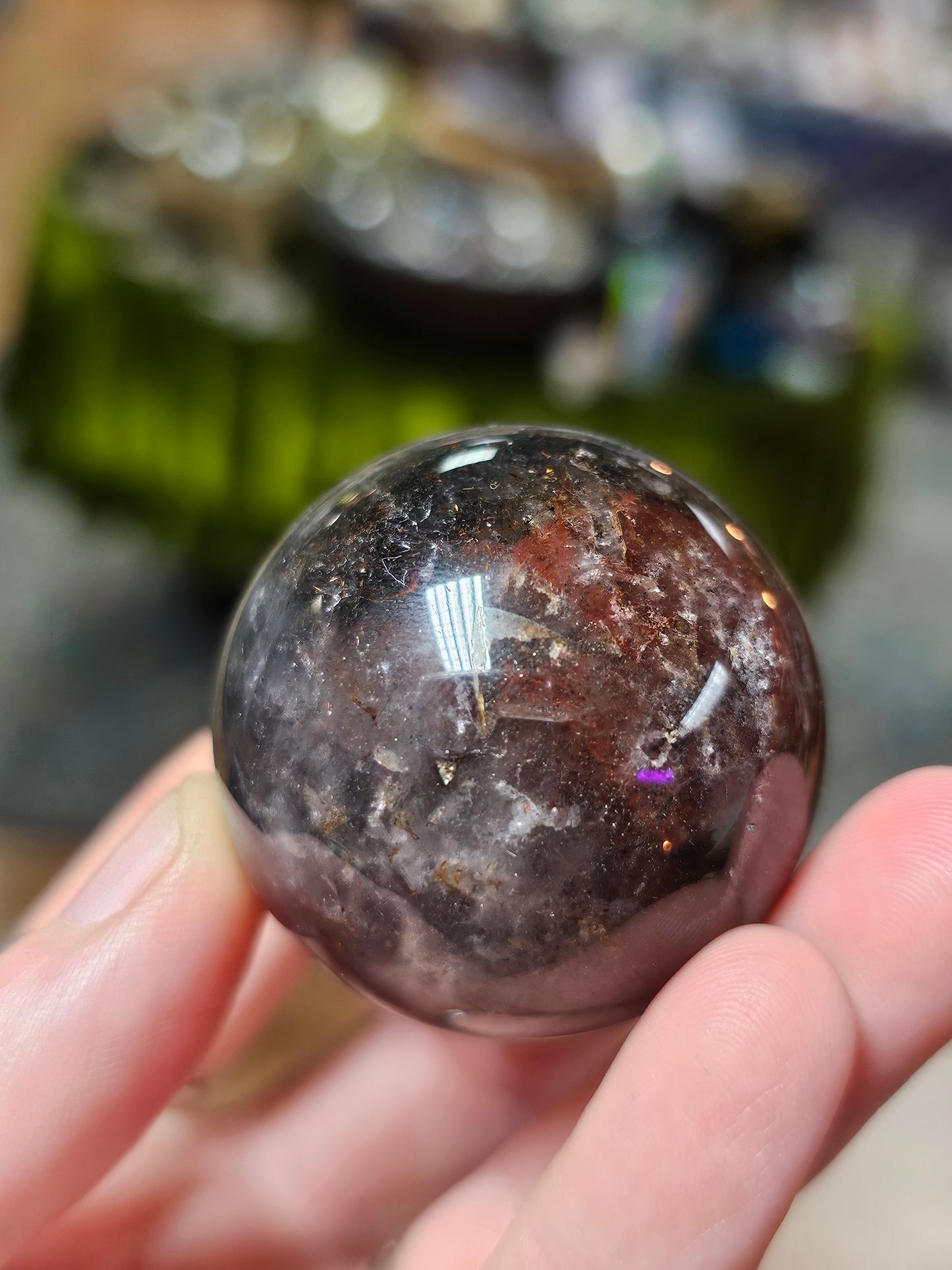 Included Amethyst Sphere