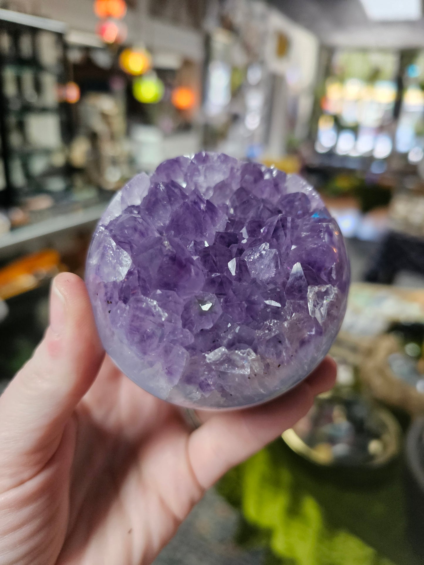 Amethyst Agate Sphere