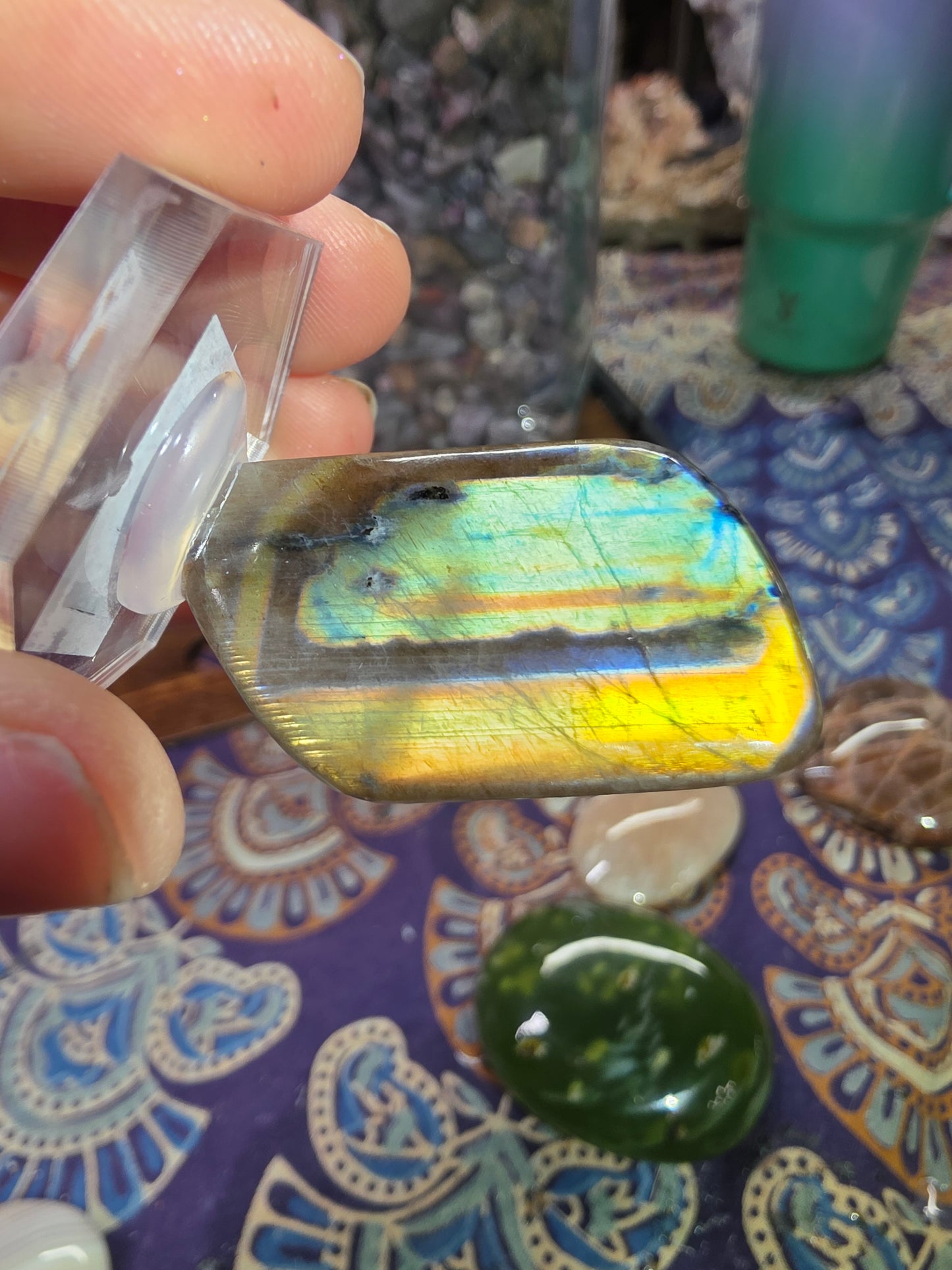 Finnish Spectrolite Mini Palmstone
