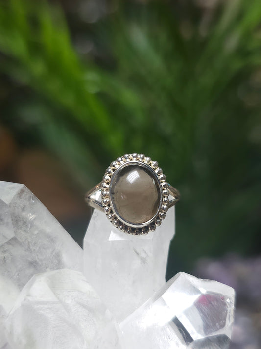 Size 6 Smoky Quartz Ring