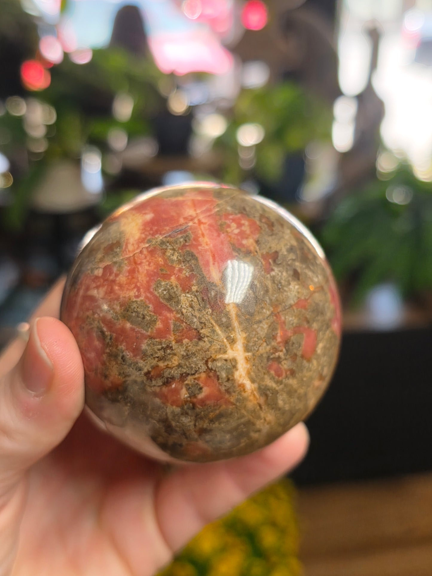 Rhodonite Sphere