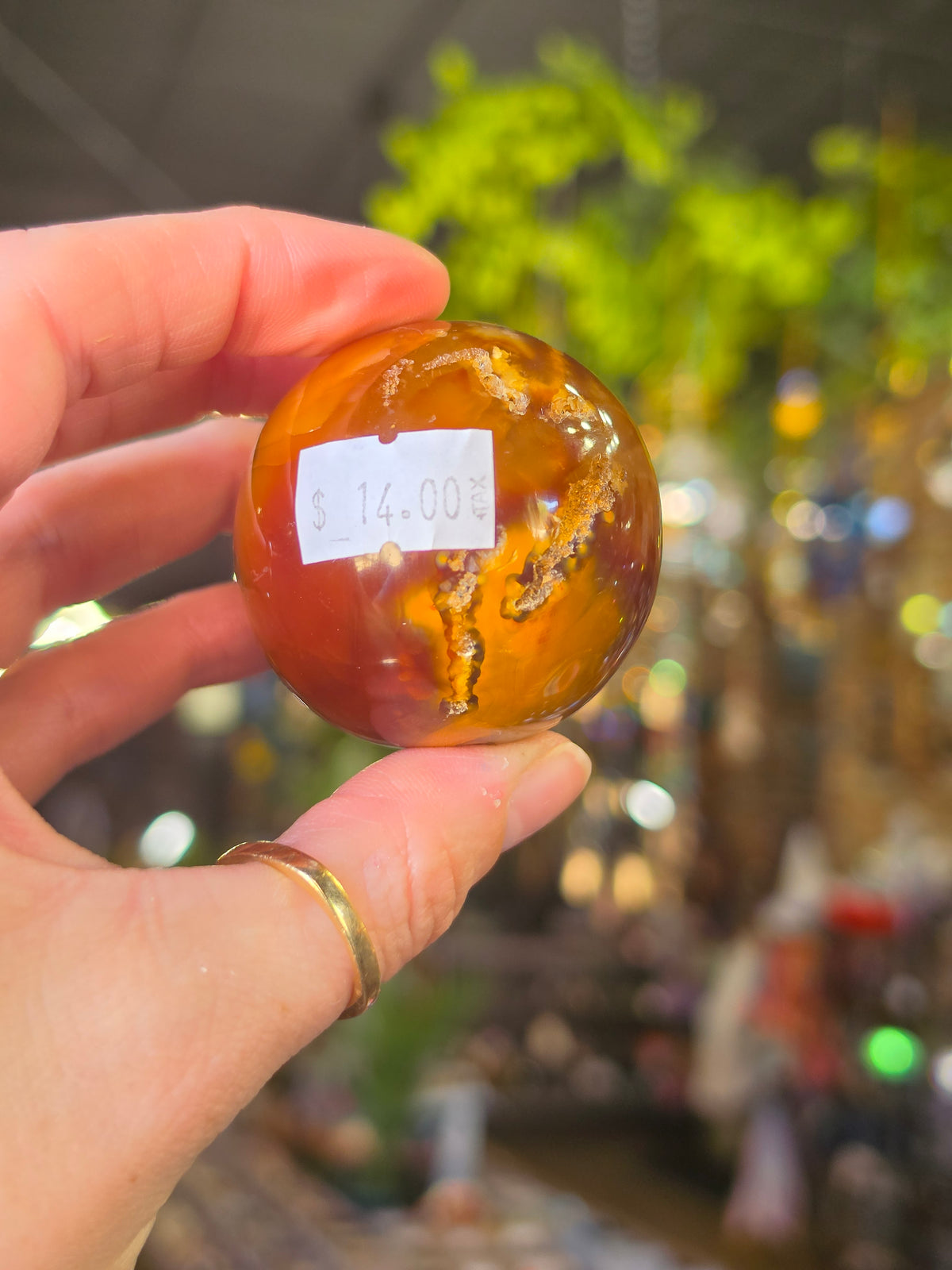Carnelian Agate Egg Carving