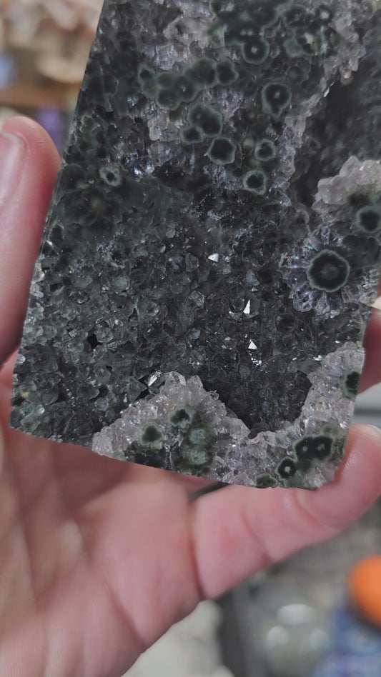 Druzy Orbicular Jasper Tower