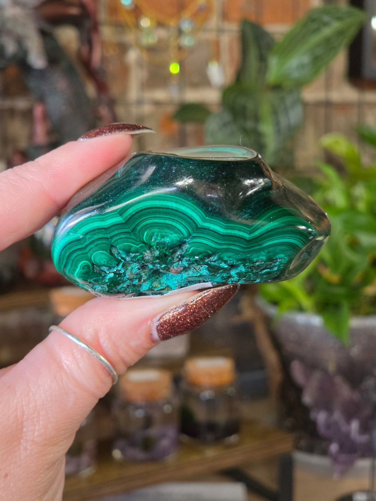 Polished Malachite Free Form