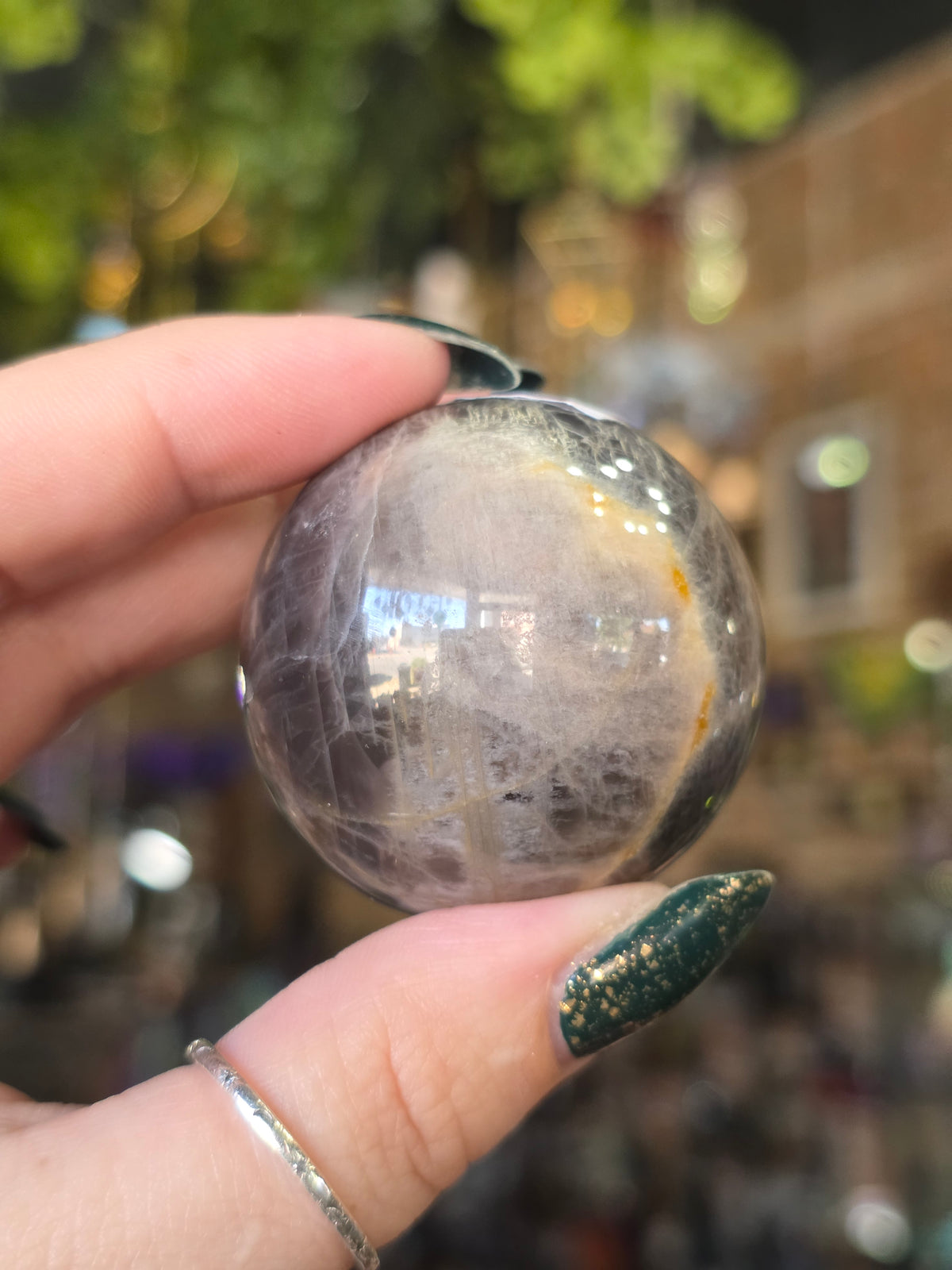 Black Moonstone Sphere
