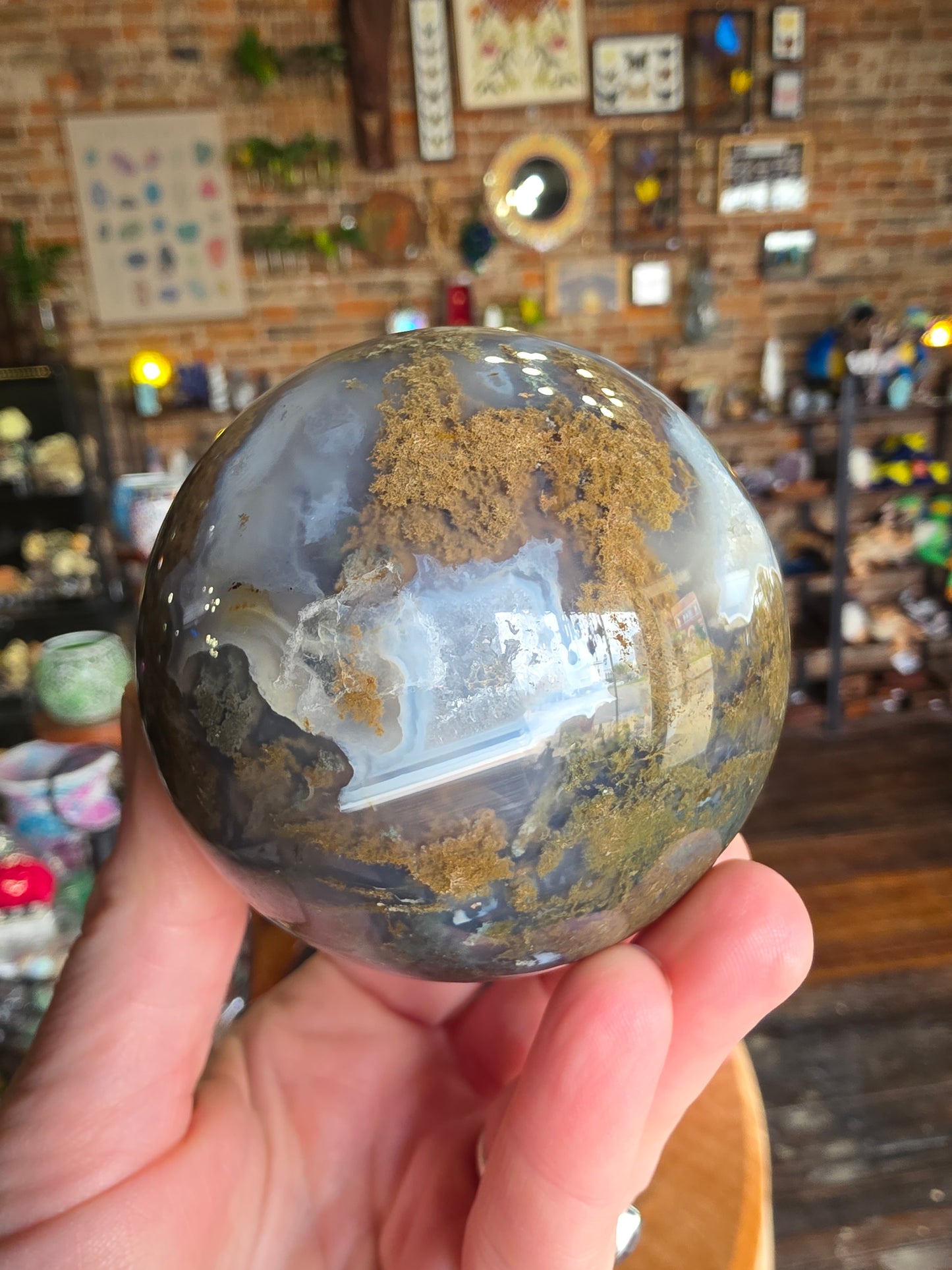Moss Agate Sphere