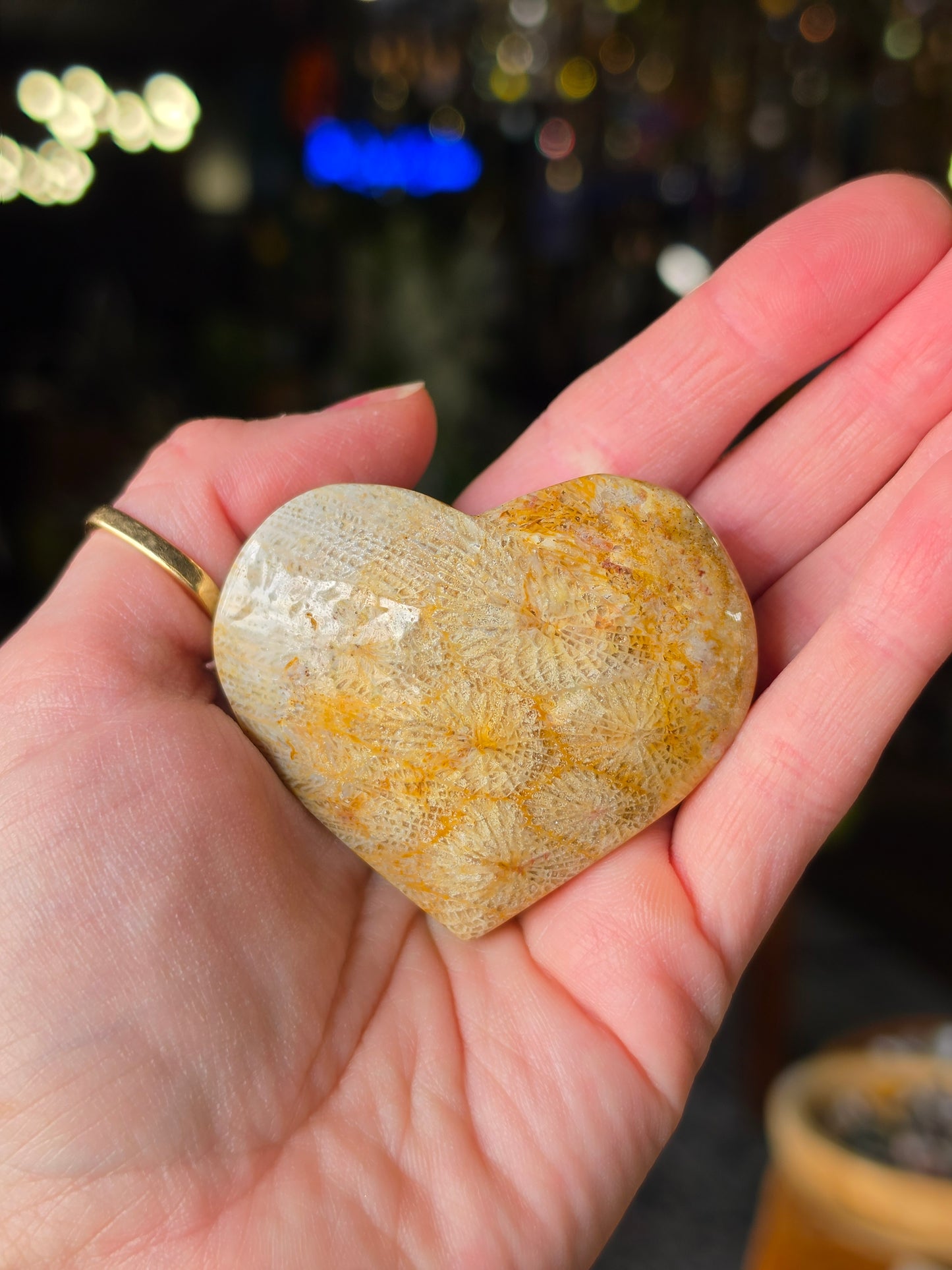 Coral Jade Heart