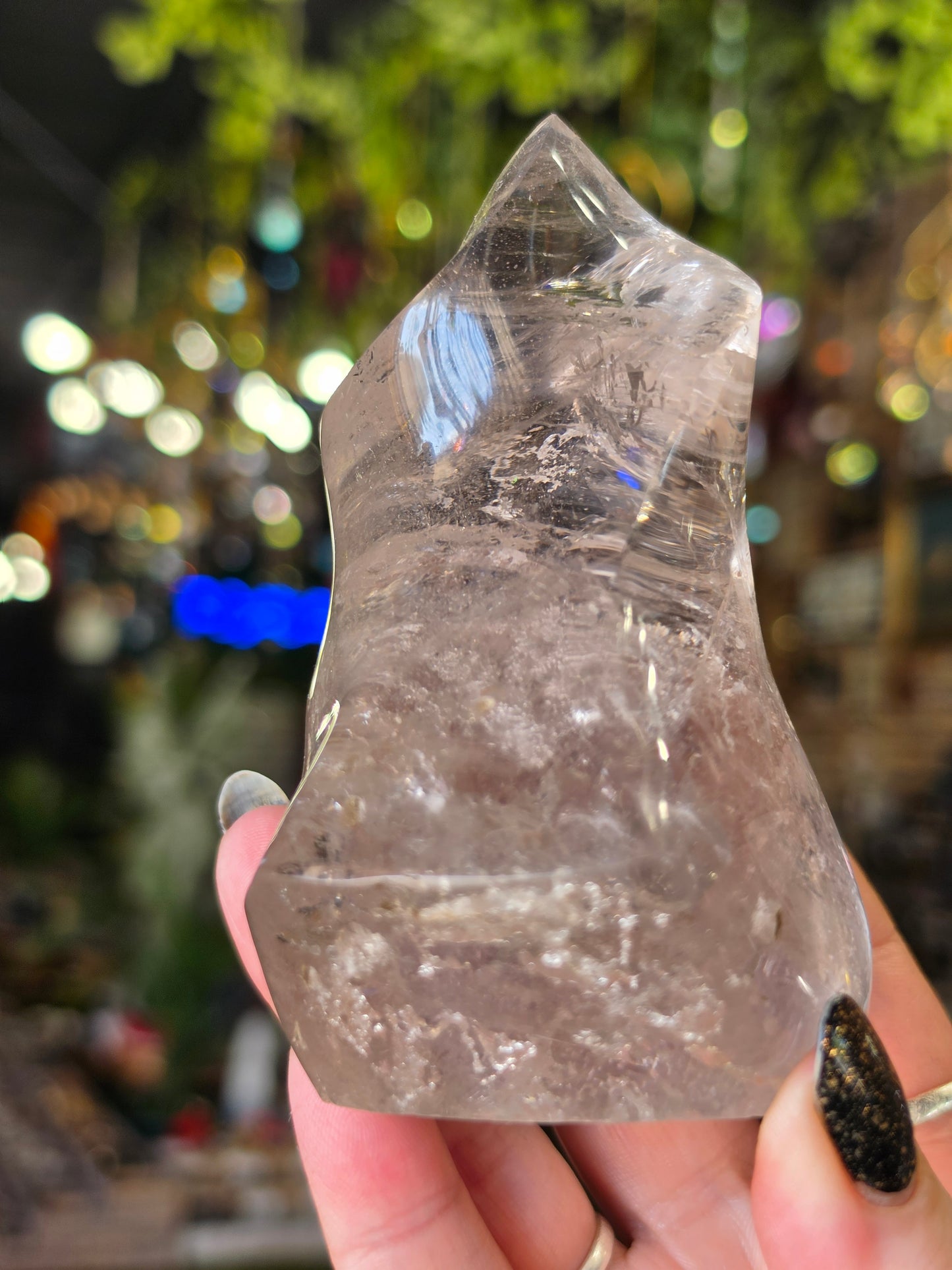 Clear Quartz Flame