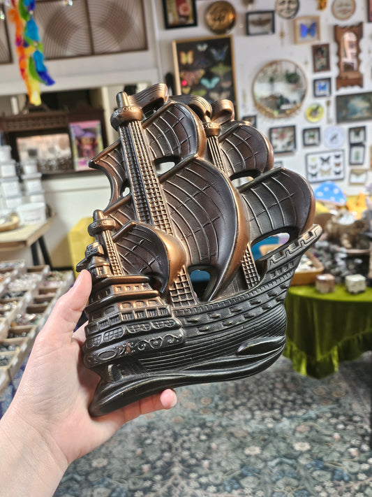 Vintage Miller Studio Chalkware Ship
