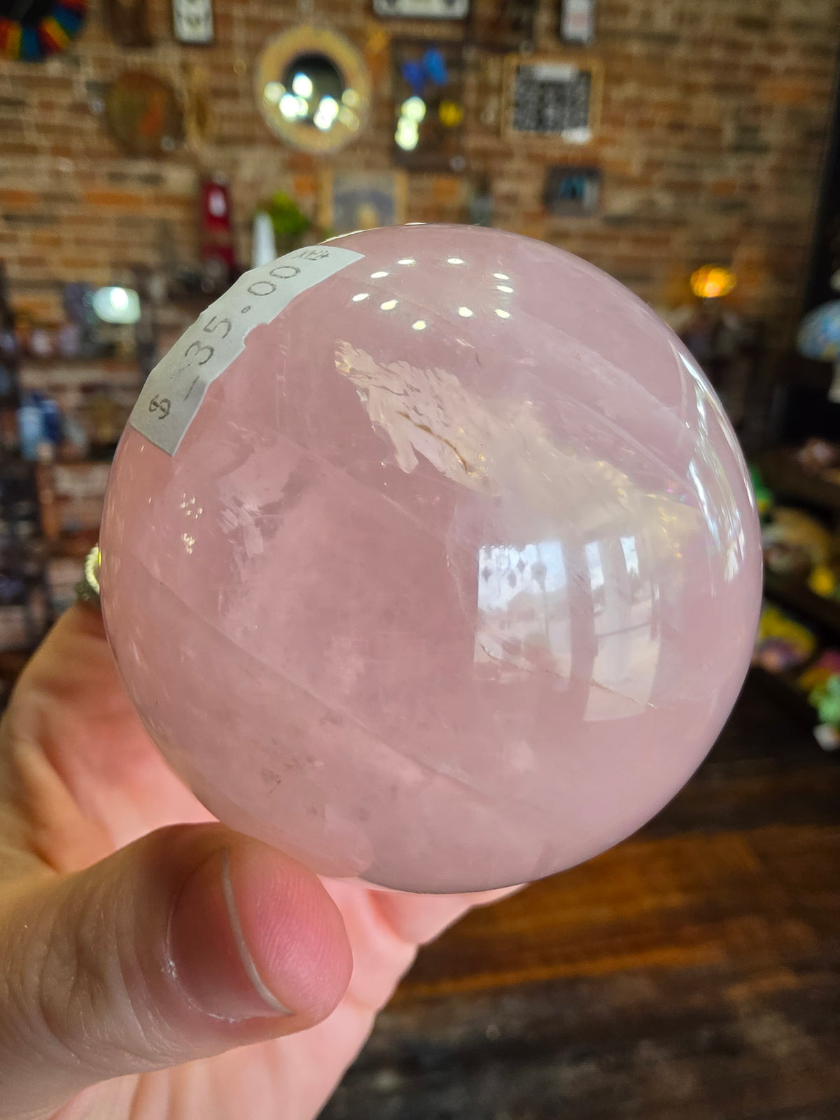 Star Rose Quartz Sphere