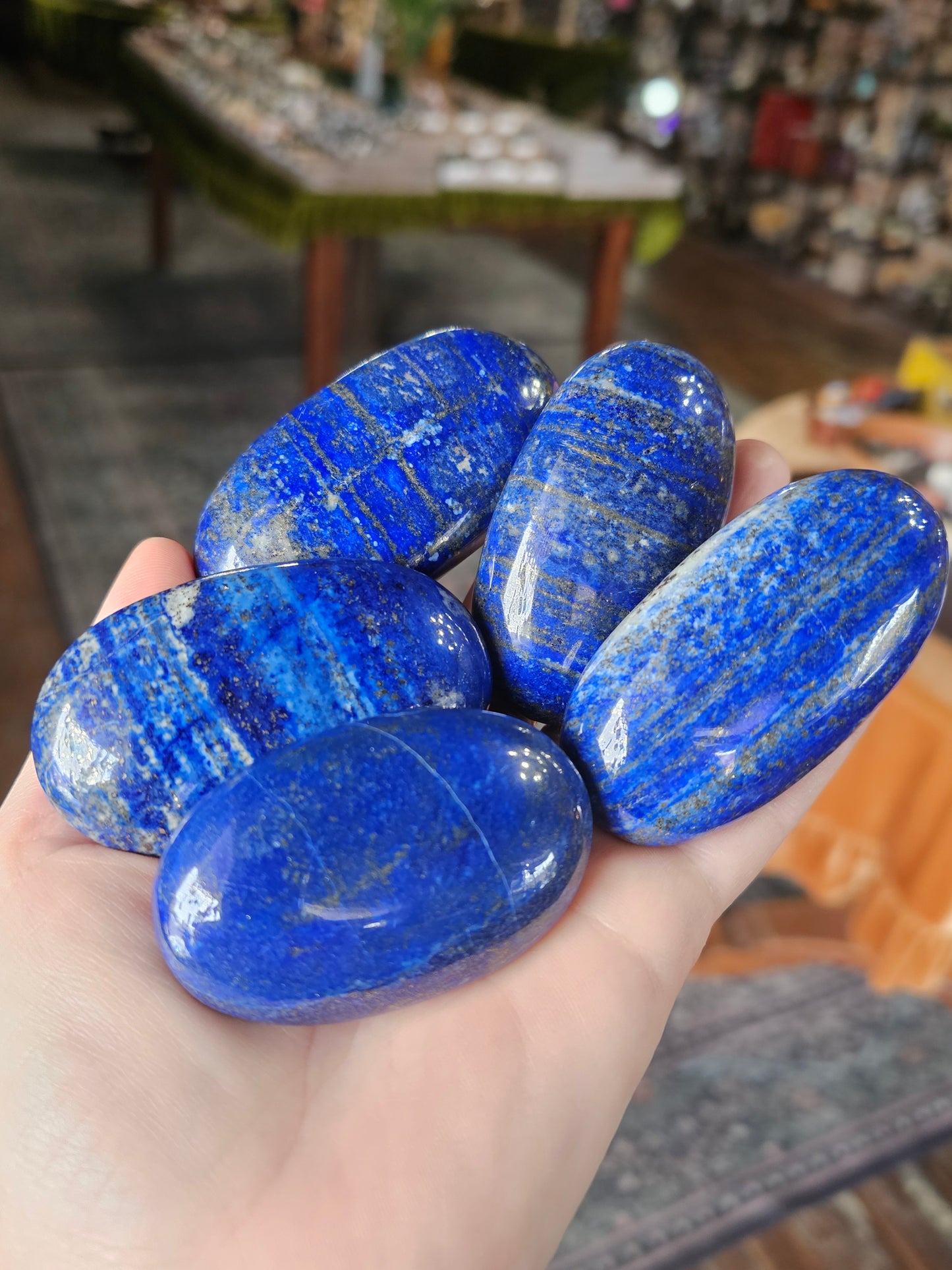 Lapis Lazuli Palm Stone