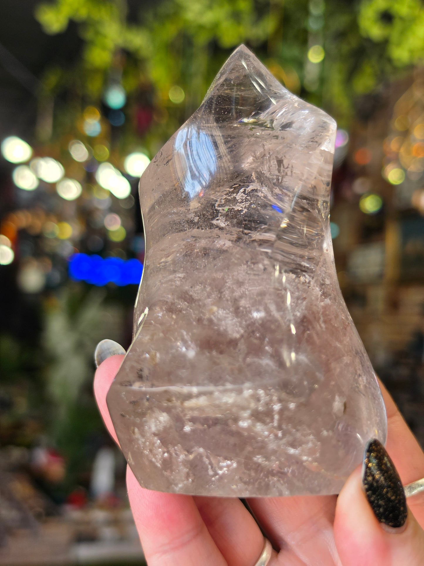 Clear Quartz Flame