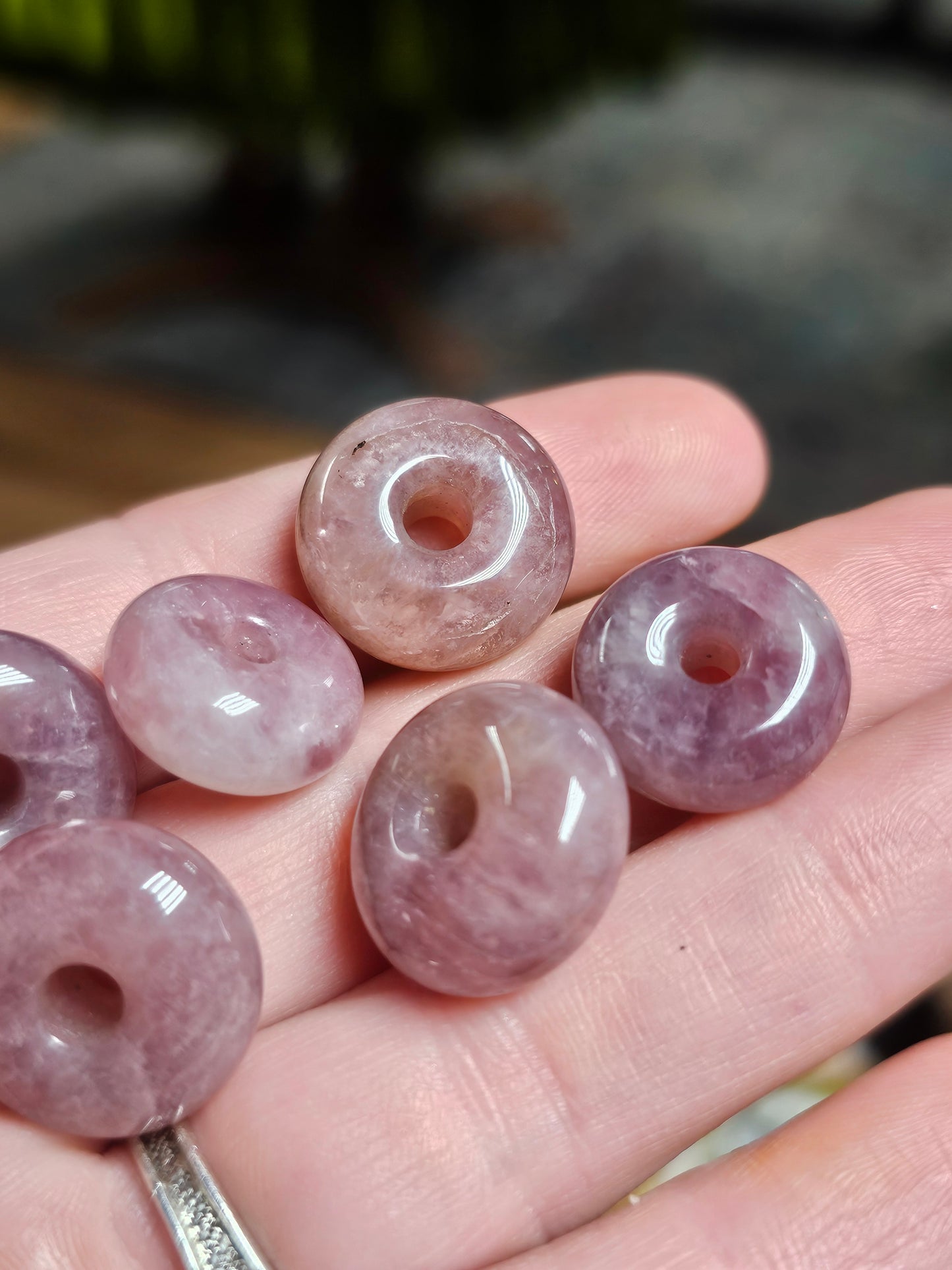 Mini Lavendar Rose Quartz Donut