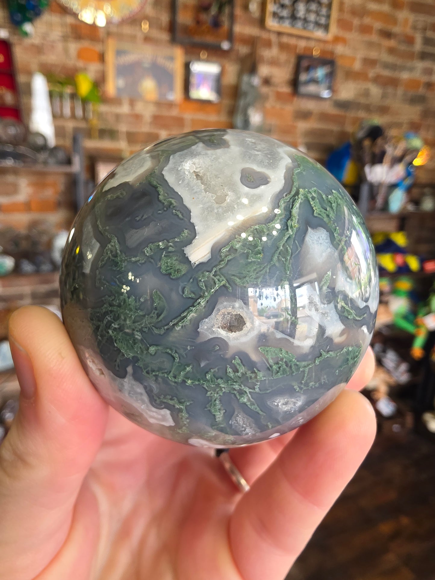 Moss Agate Sphere