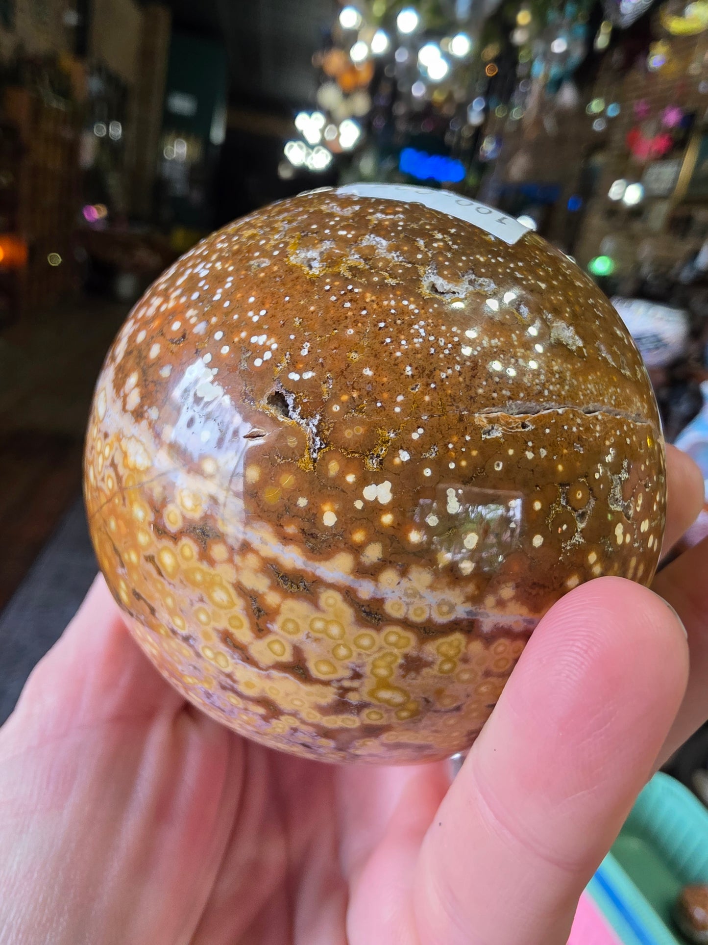 Orbicular Jasper Sphere