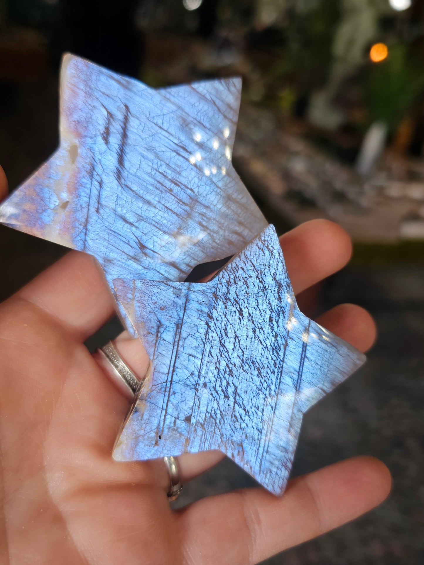 Moonstone Star Carving