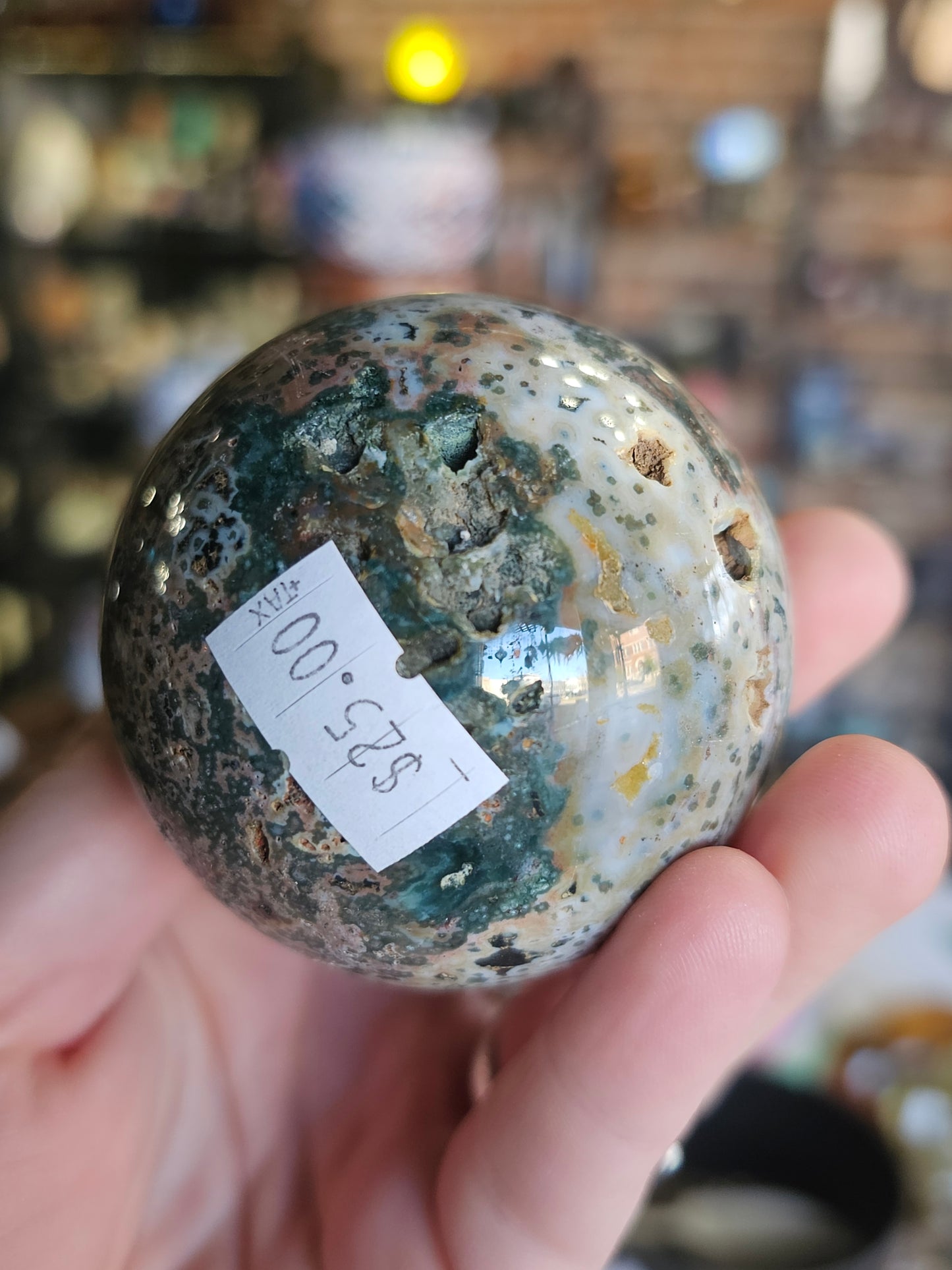 Orbicular Jasper Sphere