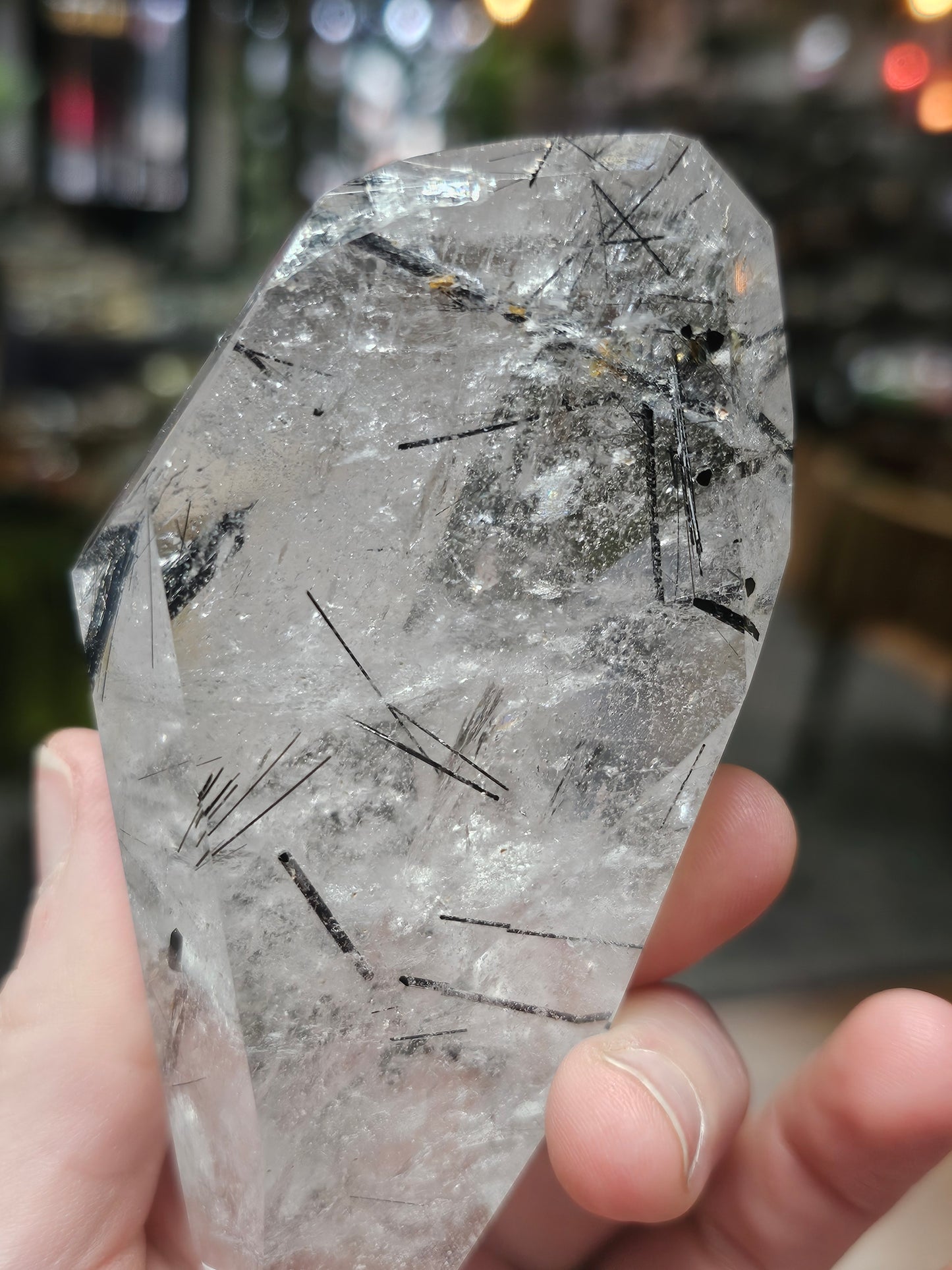 Black Tourmaline in Quartz