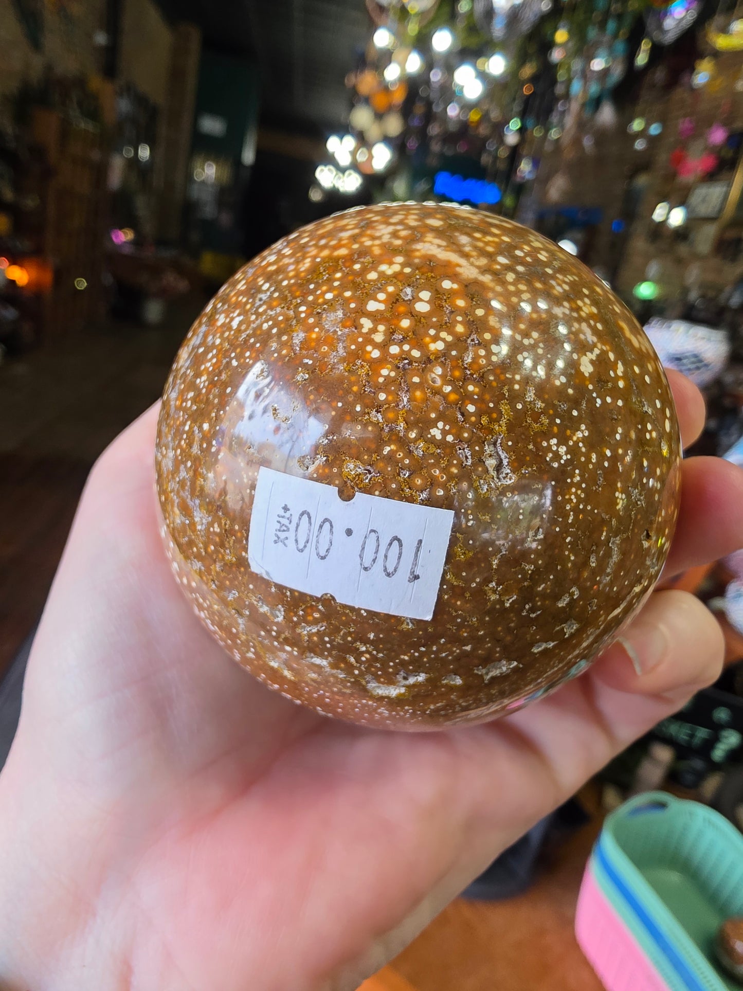 Orbicular Jasper Sphere
