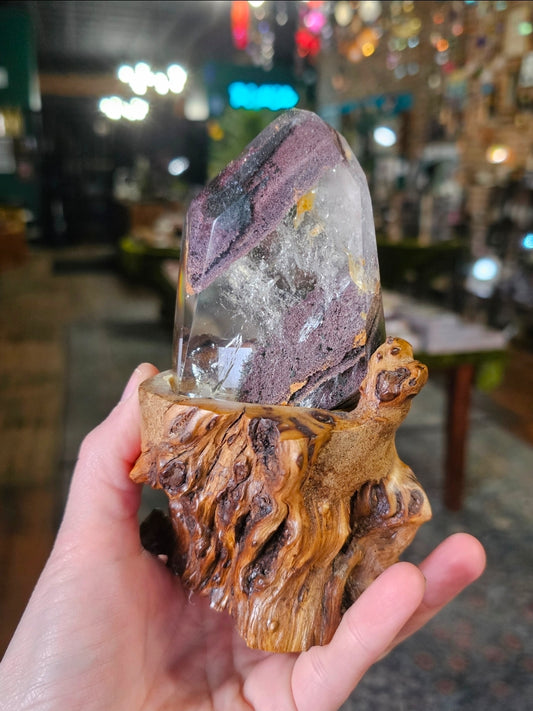 Lodolite and Chlorite in Quartz