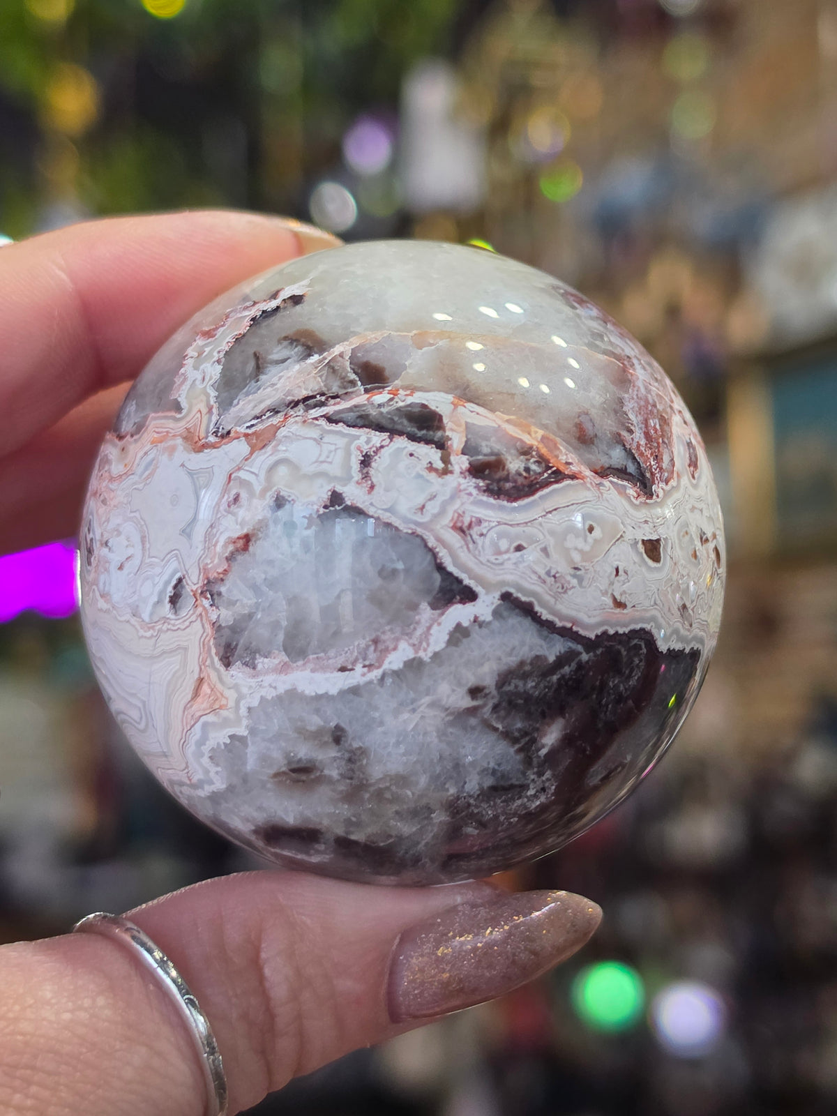 Laguna Lace Agate Sphere