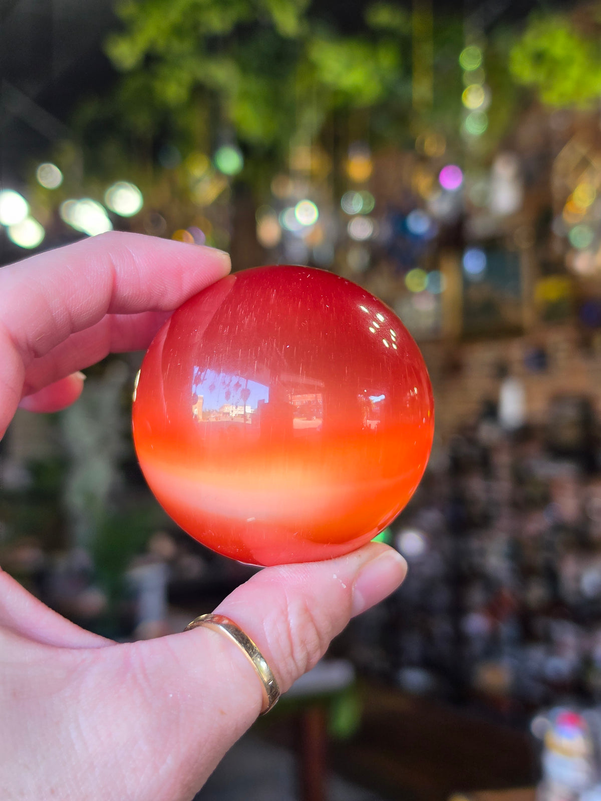 Synthetic Cats Eye Sphere