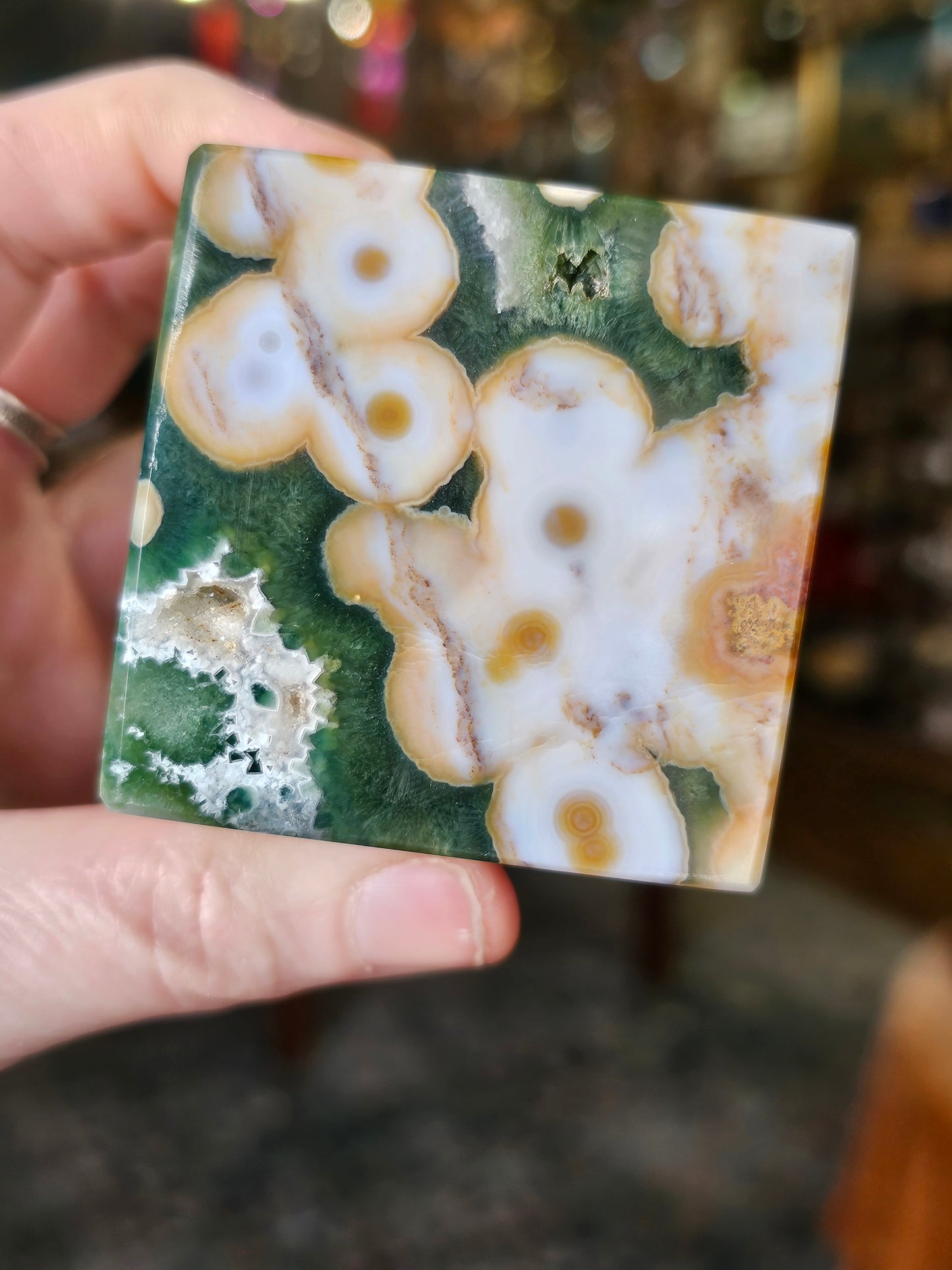 High Quality Chinese Orbicular Jasper Cube