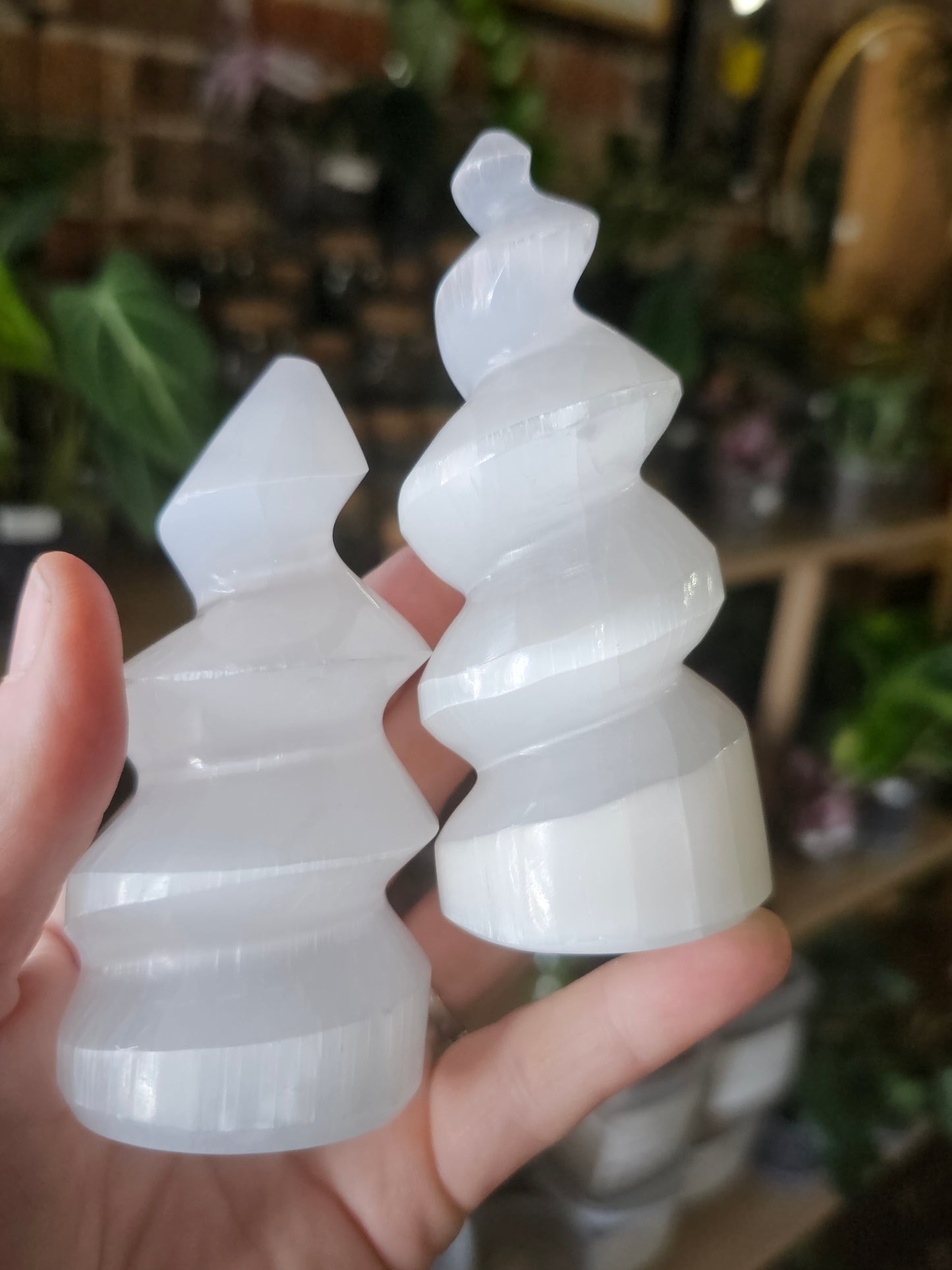 Satin Spar Selenite Spiral