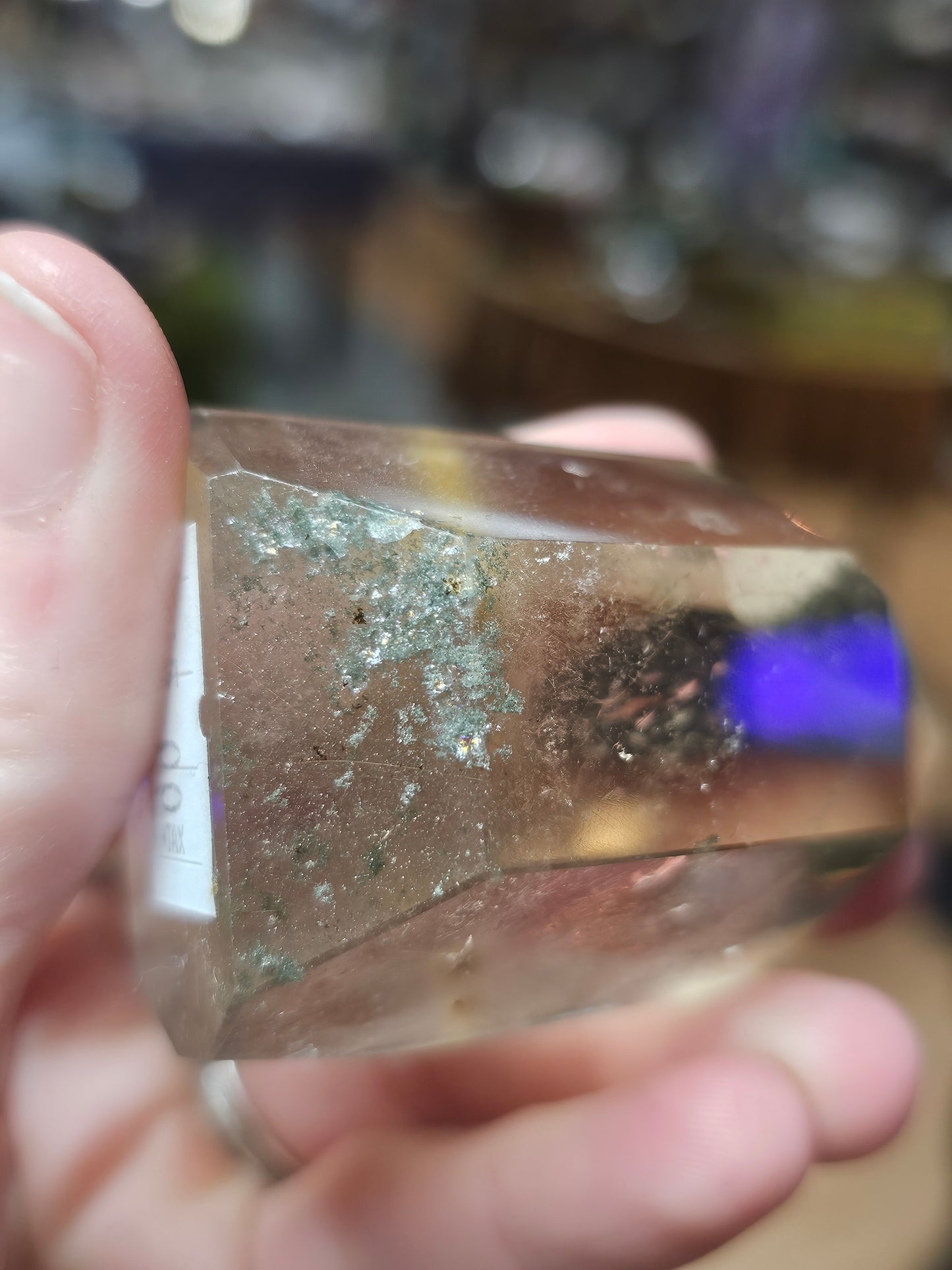 Yellow Rabbit Hair and Chlorite in Quartz