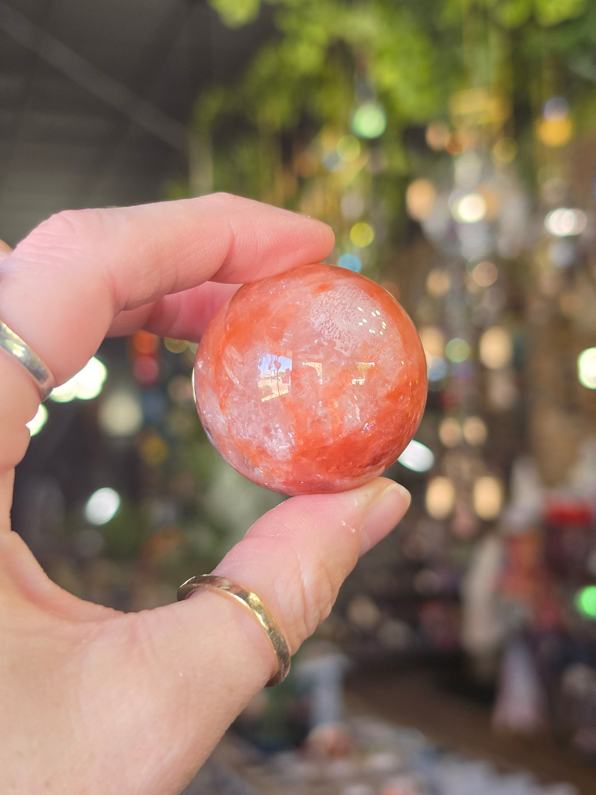 Fire Quartz Sphere