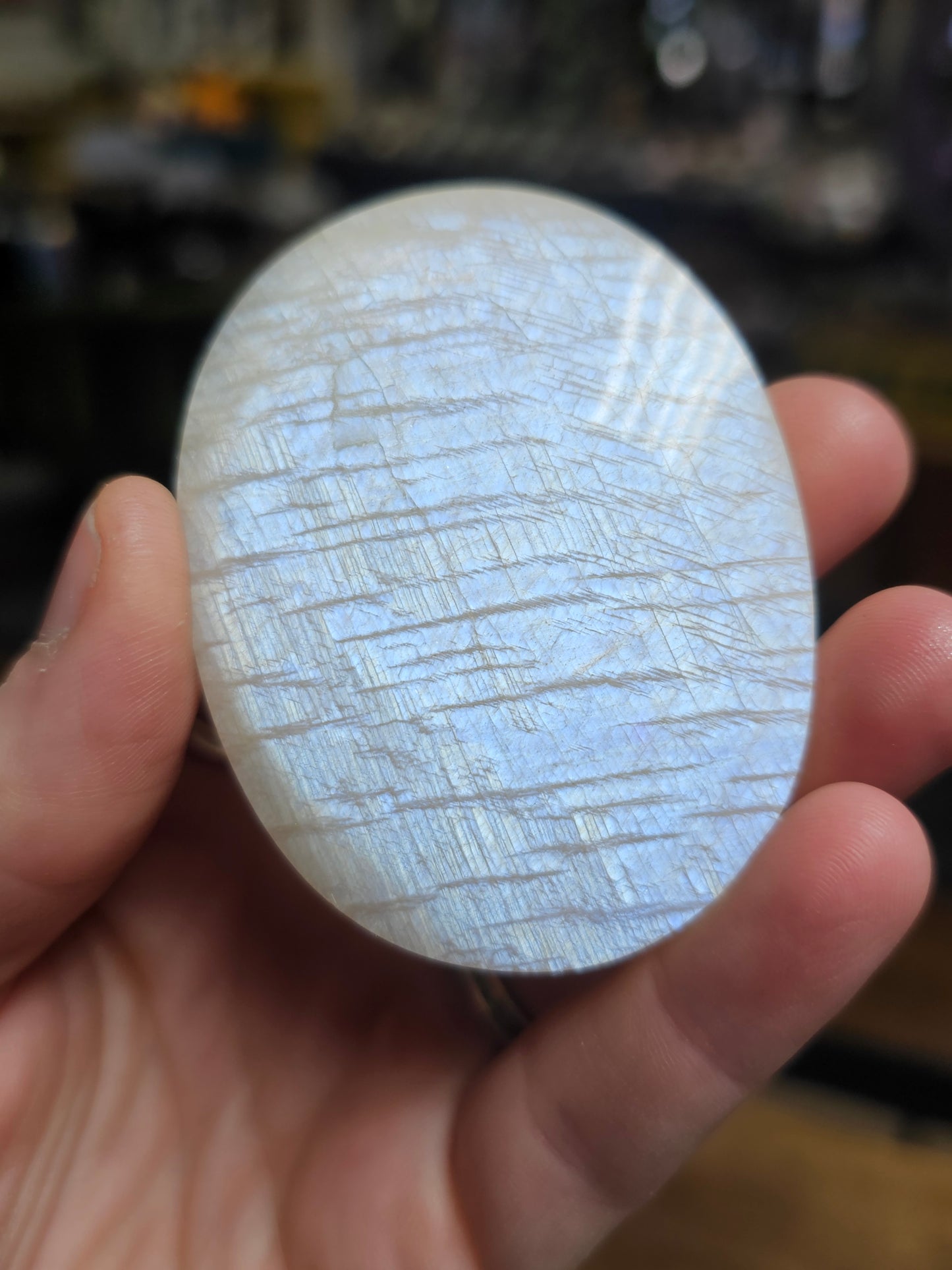 High Quality Hand Polished Moonstone Palmstone