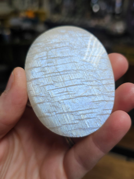 High Quality Hand Polished Moonstone Palmstone