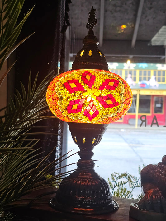 Large Mosaic Turkish Lamp