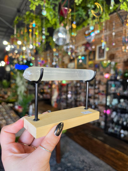 Satin Spar Jewelry Stand