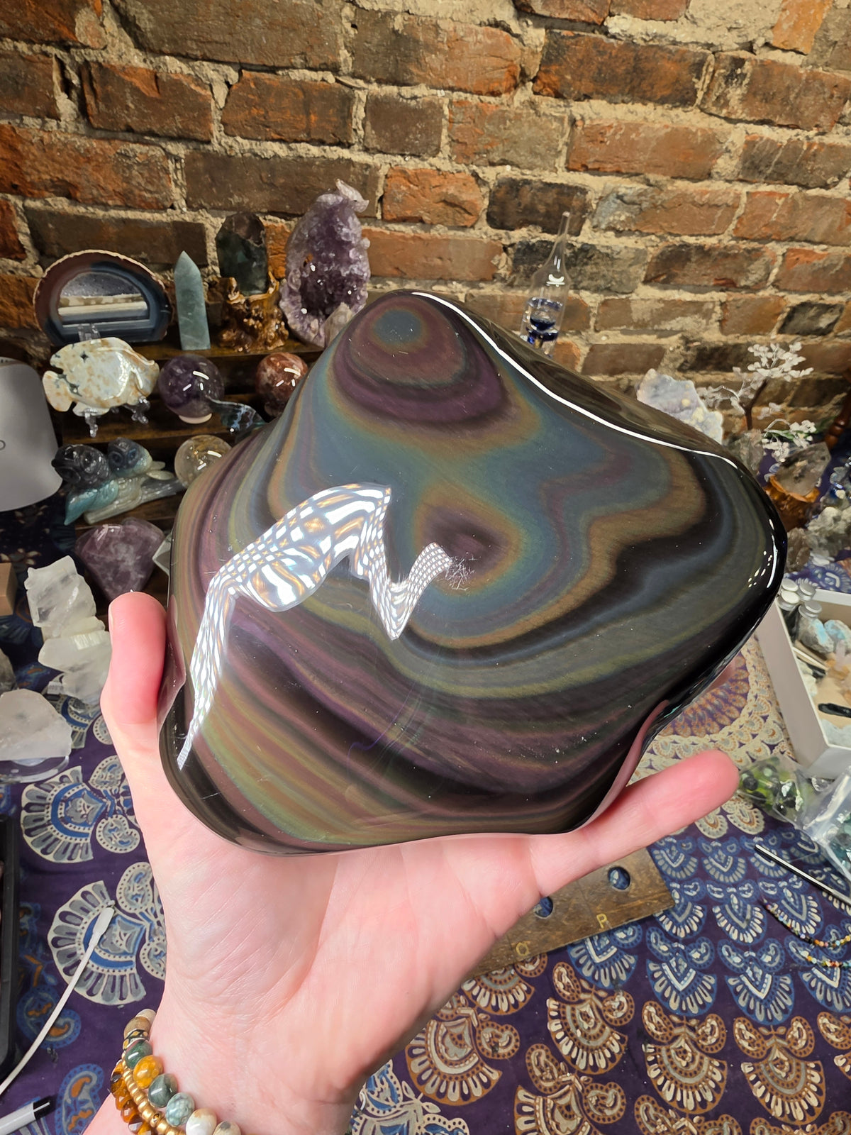 Rainbow Obsidian Freeform