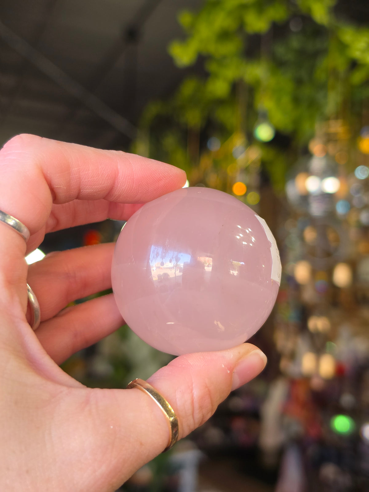 Star Rose Quartz Sphere