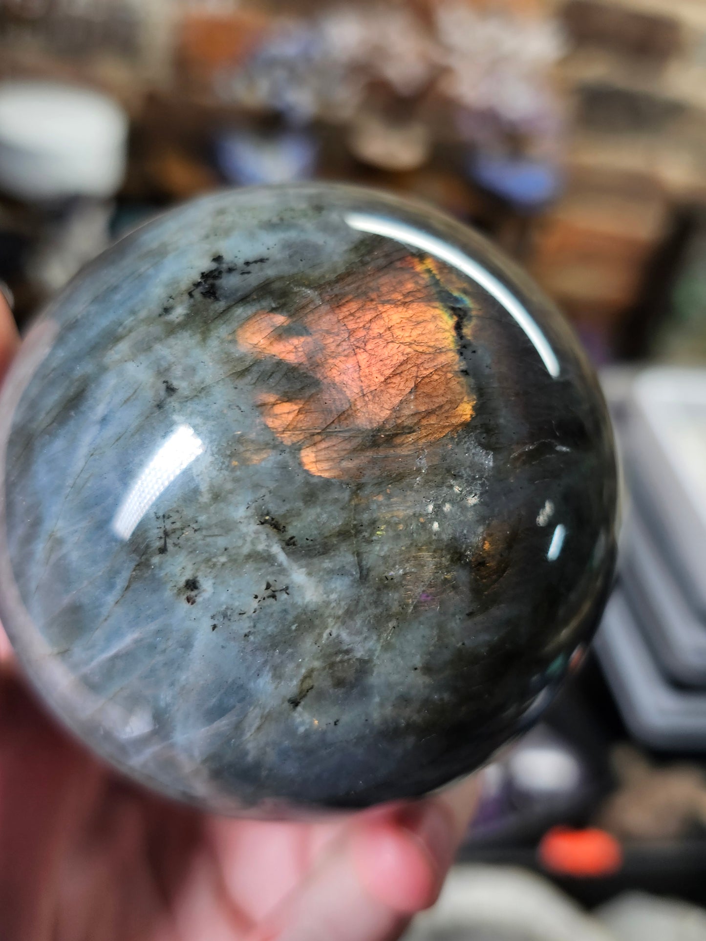 Sunset Labradorite Sphere