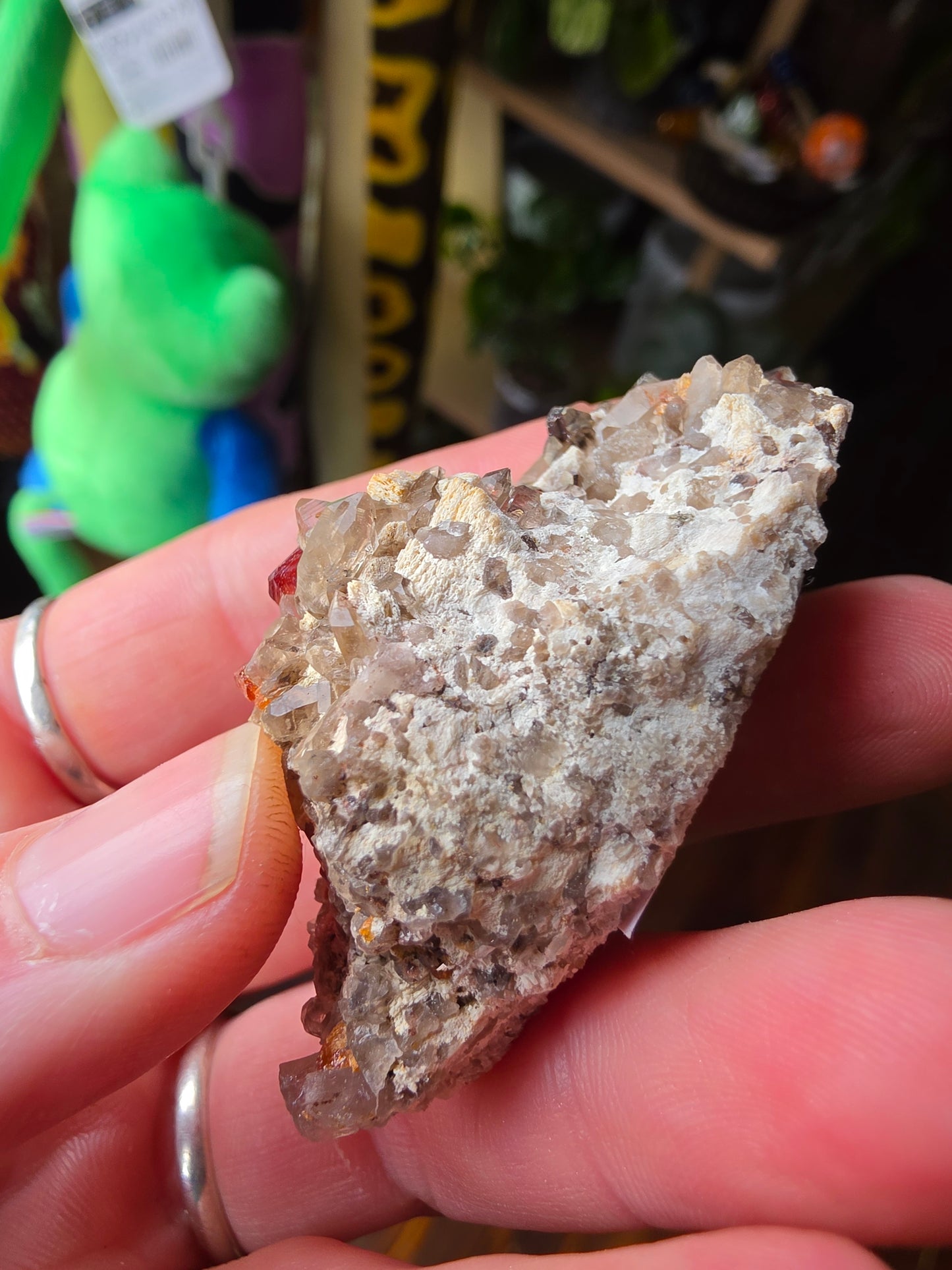 Garnet on Smoky Quartz