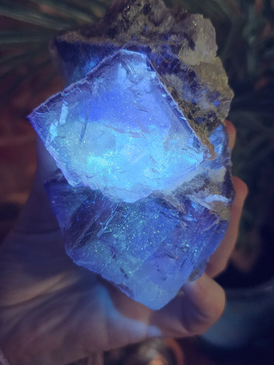 Purple Cubic Fluorite