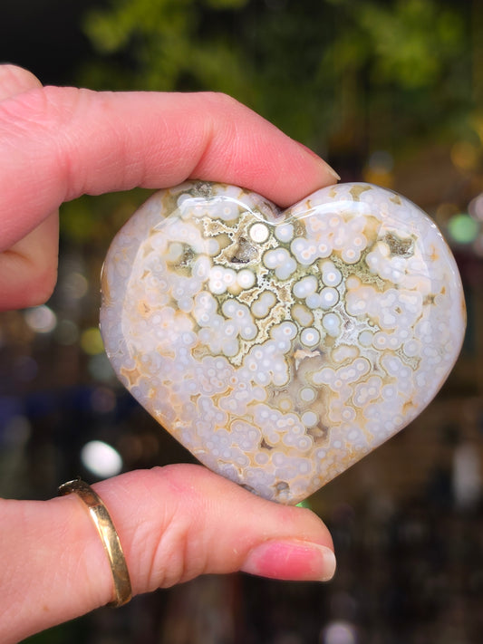 Ocean Jasper Heart