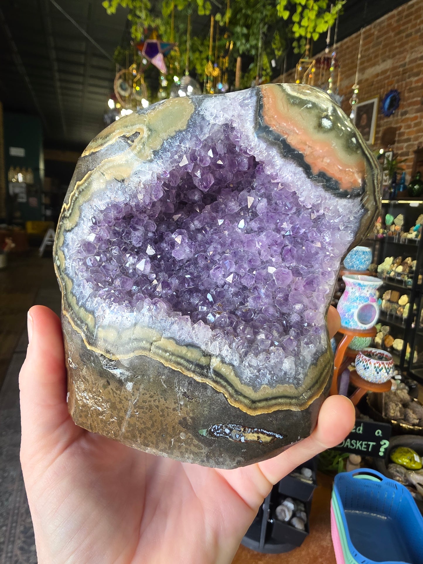 Amethyst Agate Cluster