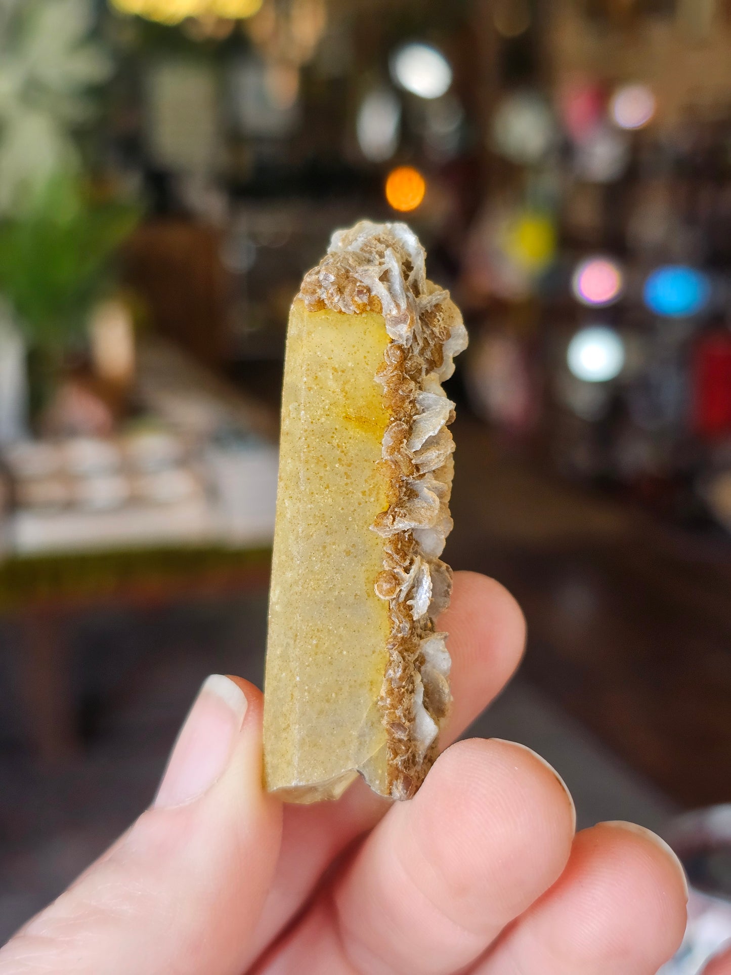 Calcite on Quartz